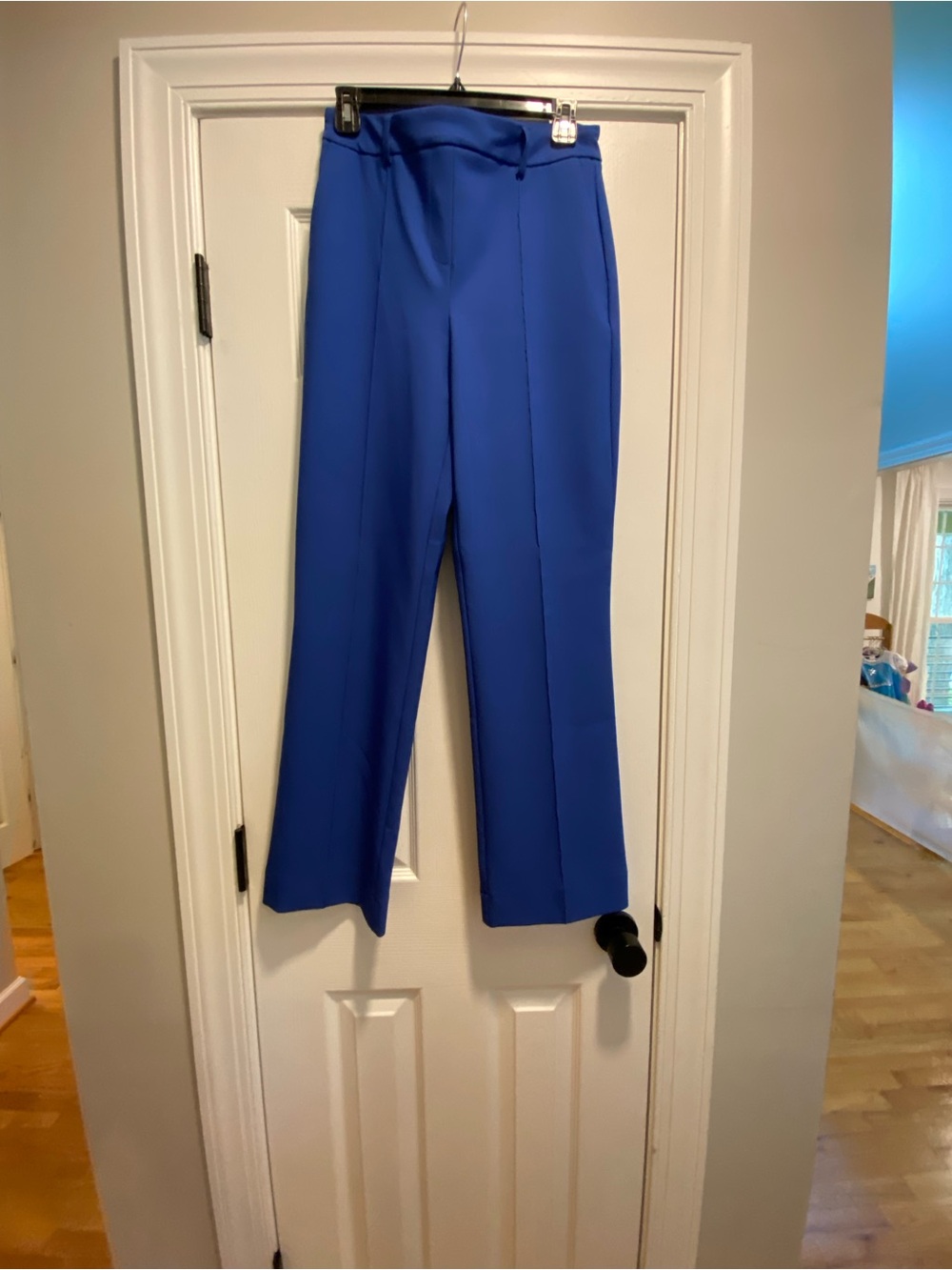 Rachel Zoe Cobalt Straight-Leg Dress Trousers